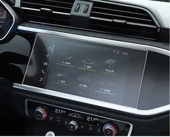 Navigare auto Temperat Pahar Ecran Protector de Film de Conducere a Computerului DVD GPS tv LCD tabloul de Bord, Touchscreen Autocolant Pentru Audi Q3 2019