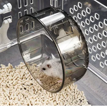 Plastic Roată de Hamster Jucarii Sport Jogging Roata animal de Companie Mic Veveriță Chinchilla Mic Mouse-ul Non-alunecare de Silențios Exercițiu de Jucărie