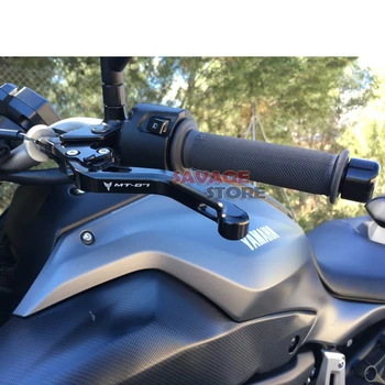Scurt de Frână de Ambreiaj Pârghii Pentru YAMAHA MT 07 2019 MT07 2018 FZ07 Motociclete Accesorii CNC Reglabil Logo-ul MT-07 Levier Moto