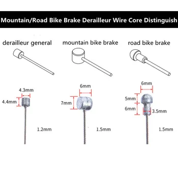 100buc Galvanizat de Frână Spate Interior Cablu de Sârmă Pentru MTB biciclete de Munte Biciclete de Frână Spate Interior Cablul Seturi 1700mm Cablu