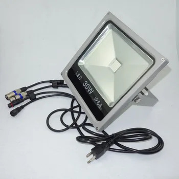 30W RGB DMX potop de lumină,AC85-265V de intrare;poate fi controlat prin dmx controller direct;dimensiune:L225XW222XH61mm