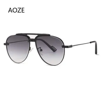 AOZE 2020 Moda Pilot de Aviație Stil de ochelari de Soare Dublă de Grinzi de Epocă Gradient de Design de Brand Ochelari de Soare Oculos De Sol UV400