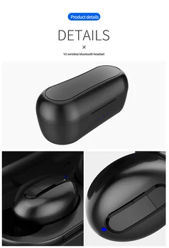 Ture Căști fără Fir V1 TWS In-Ear Wireless Bluetooth 5.0 Căști de Anulare a Zgomotului de Gaming Headset Sport Căști Stereo