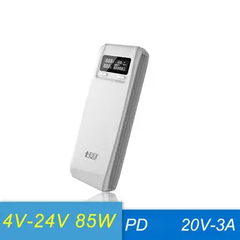 (Fără (Fără Baterie) QD188-PD Dual USB QC 3.0 + Tip C PD Ieșire DC 8 x 18650 Baterii DIY Power Bank Cutie Titularul Caz Încărcător Rapid