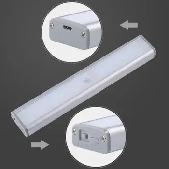 1 BUC LED Wireless În Cabinetul de Lumină Senzor de Mișcare PIR, Lampa de 20 De Led-uri Pentru Dulap Dulap Dulap Acasă Iluminat cu Led-uri Lumina de Noapte