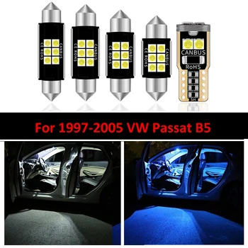 11 Buc/set LED Harta Dom Becuri Lampă Oglindă parasolar Portbagaj Lumina de interior Kit Pentru VW Passat B5 1997 1998 1999 2000 2001 2002-2005