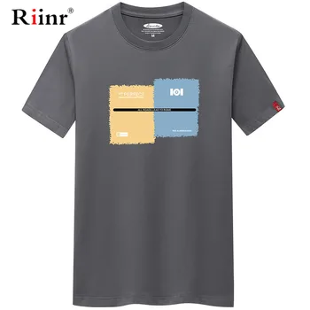 Riinr 2020 Noua Moda de Vara Scrisoare de Imprimare Tricou Barbati Haine de Dimensiuni Mari Bărbați T-Shirt O-Gat Maneci Scurte Casual Bumbac 6XL