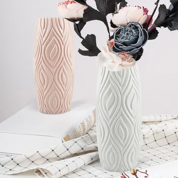 Vaza de flori Imitație Ceramice Glazura de Masă Plante de Nunta de Decorare Camera de zi Anti-toamna Aranjament de Flori Container