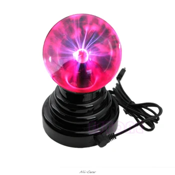 Noul USB Magie Neagră Sticlă de Bază Minge de Plasma Sphere Fulger Petrecere Lampa