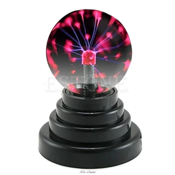 Noul USB Magie Neagră Sticlă de Bază Minge de Plasma Sphere Fulger Petrecere Lampa