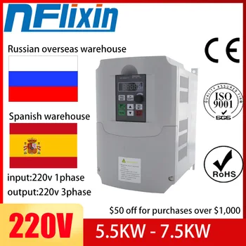Pentru Rus! 0.75 KW - 5.5 KW Pentru pompa de apa Frecvență Invertor 1phase 200v de intrare 3 faze 200v ieșire VFD 220V NFlixin