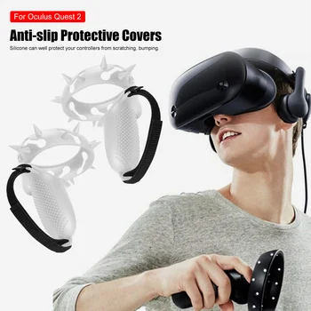 Capac protecție Pentru Oculus Quest 2 VR Operator Mâner Caz Silicon Plină de Protecție Maneca Pentru Quest2 Vr Accesorii