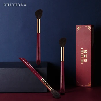 CHICHODO machiaj perie-Lux Trandafir Roșu serie-de înaltă calitate, păr de capră bronzer perie-instrument de cosmetice-make up brush-frumusete pen