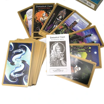 78 de Cărți Pachet Fantastic de Tarot cu Ghid Soarta Divinație Tabla de Joc Carte de L9BD