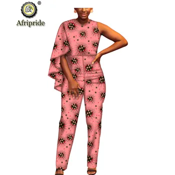 2018~2019 africane salopete pentru femei AFRIPRIDE dashiki bazin riche pure bumbac ankara imprimare personalizat privat haine S1829003