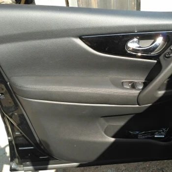 4buc microfibră piele cotiera usa capac panou pentru Nissan Qashqai J11 2016 2017 2018 usi de interior amrest acoperire de suprafață