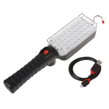 Noi 1 Set Portabil USB Reîncărcabilă Lumina de Lucru COB Repararea Lampa Cu Magnet & Cârlig 34 Lanterna LED-uri ON/OFF