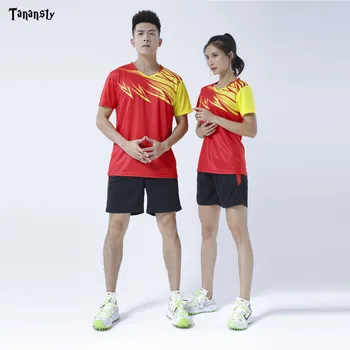 2019 Badminton Uniforme Femei T-Shirt De Ping-Pong Tricouri Costum De Tenis De Masă A Stabilit Echipa De Joc De Alergare Sport Fitness Sală De Vânzare Fierbinte