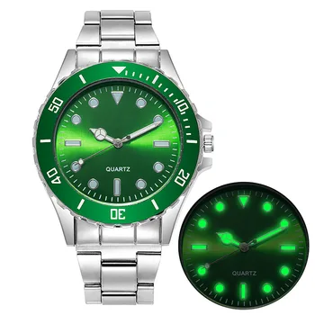 Noul Faimosul Brand de Lux Masculine Casual Cuarț Ceas pentru Bărbați din Oțel Inoxidabil Luminos Ceasuri Relogio Masculino Bărbați Verde Ceas de mână