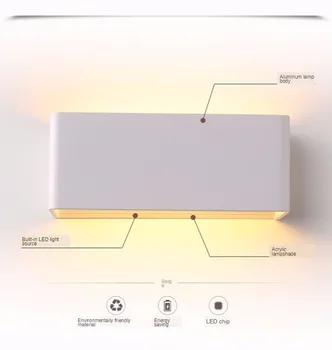 Candelabre, Lumini de Perete Camera de zi Dormitor Lampa de 5W 10W 15W Material Aluminiu