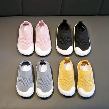 Copii Pantofi pentru Fete Adidas Baieti Tricot Pantofi Sport de Primavara Toamna Noua Fund Moale pentru Copii Toddler Plat Șosete Copii, Casual, Pantofi