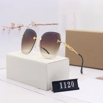 2020 nou ochelari de soare pentru femei ochelari de soare moda de brand designer de ochelari de Soare de culoare gradient transparent lentile doamnelor metal dantela fram