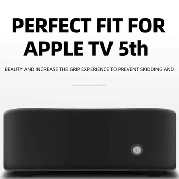 La distanță de Caz și TV Box Caz de Protecție pentru Apple TV 4K a 5-a / a 4 - [Anti-Alunecare,] Șoc Dovada Silicon Cover pentru Apple TV