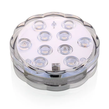 Rezistent la apa Control de la Distanță Scufundări Decor Lampă Multi de 10 LED-uri Culoare Lumina Bec Submersibile cu LED-uri RGB Lumina de Partid Lampa D20