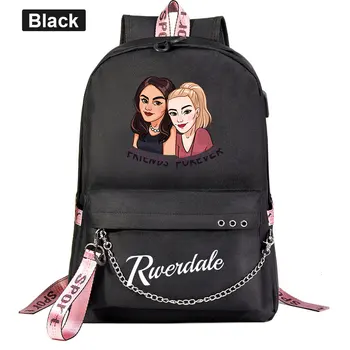 Noua Serie de TELEVIZIUNE Riverdale Printuri Băieți și Fete, Copii de Școală geanta Femei USB Lanț Panza Rucsac Barbati Borseta Packsack Bookbag