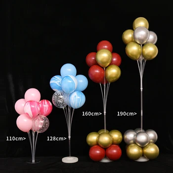 1set 19 Tuburi Balon cu Stand Balon Titularul Nunta Valentine Party Decor Copil Adult Arc Masă Ballon Accesorii Consumabile