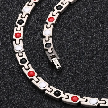Coreeană Bijuterii Oțel De Titan Germaniu Magnetic Coliere Pentru Femei Barbati Energie Magnet Cravată Bijuterii
