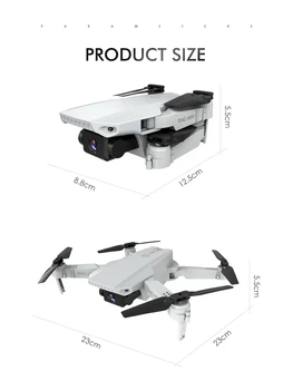 2020 NOUA Drona 4k HD WiFi transmisie în timp real video fpv Dronă Quadcopter Rc Cu Unghi Larg Camera HD MINI Drona
