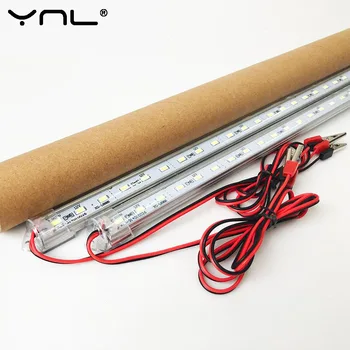 YNL Tub cu LED-uri Lampă de 12V SMD 5730 de Plastic Fluorescent Tub de Lumină cu Luminozitate Ridicată 50cm LED Lampă de Perete Alb Rece