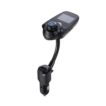ALLSOME T10 Bluetooth Car Kit Handsfree Set Transmitator FM MP3 Player de Muzică 5V 2.1 a Incarcator Auto USB, AUX Gaura Line in si Line Out