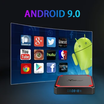 X96 Mini Plus TV Box Android 9.0 Amlogic S905W4 Quad Core Dual Wifi Youtube 1080P, 4K Sprijin Google Voice X96Mini Media player