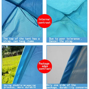 Automat Cort De Camping Gratuit Pentru A Construi Camping Plajă Umbrelă De Soare, De Protecție Solară Cort Viteza În Aer Liber Camping Cort