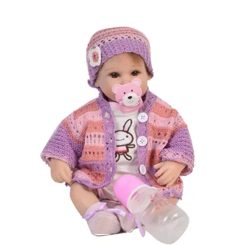 Colectie De 17 Inch Renăscut Copii Păpușă De Cârpă Natural Corpul Nou-Născutului Baby Dolls-Un Contact Real Fata De Jucărie Pentru Copii Ziua De Nastere Cadouri De Craciun