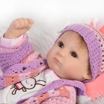 Colectie De 17 Inch Renăscut Copii Păpușă De Cârpă Natural Corpul Nou-Născutului Baby Dolls-Un Contact Real Fata De Jucărie Pentru Copii Ziua De Nastere Cadouri De Craciun