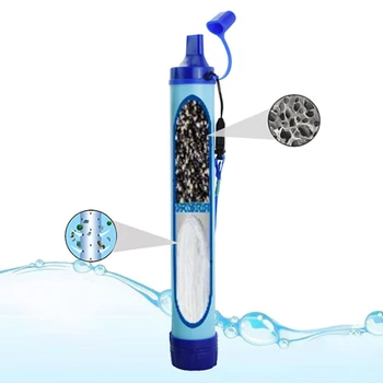 În aer liber, viața sălbatică de urgență directe apă potabilă de filtrare instrument de Dezinfectare individuale purificator de apa filtru Portabil de paie