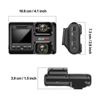 Noul upgrade-ul de 360 de grade panorama 4K 2160P WIFI GPS Dual lens DVR auto Sony IMX323 senzor HD night vision camera recorder