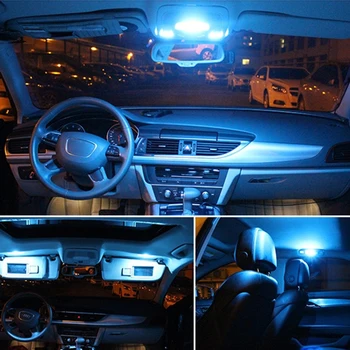 9pcs Auto Auto Becuri cu Led-uri Alb Interior Auto T10 W5W LED Lumini Interior Alb veioze Pentru Chevrolet Captiva anii 2006-