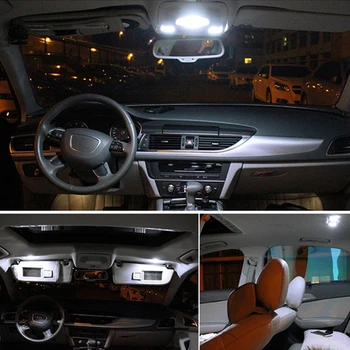 9pcs Auto Auto Becuri cu Led-uri Alb Interior Auto T10 W5W LED Lumini Interior Alb veioze Pentru Chevrolet Captiva anii 2006-