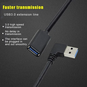 USB 3.0 Cablu de Extensie de 90 de Grade Unghiul de Mare Viteză Portabil pentru Biroul de Acasă de Afaceri JR Oferte