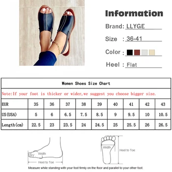 De sex feminin Pantofi Plat Cusut Casual pentru Femei Sandale de Vară 2020 Confort Aluneca pe Peep Toe Femeie Sandalias Spate Curea de Încălțăminte Femei