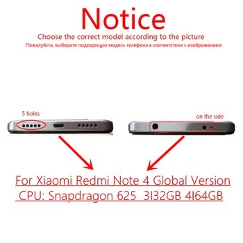 Testate LCD Display + Rama Pentru Xiaomi Redmi Note 4 Versiunea Globală Ecran Touch LCD Digitizer Redmi Note4 Snapdragon 625 Piese