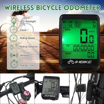 Computer bicicleta Ciclu de Computere pentru Biciclete Vitezometru Wireless rezistent la apa Cronometru Kilometrajul LCD Iluminare din spate Speed Meter
