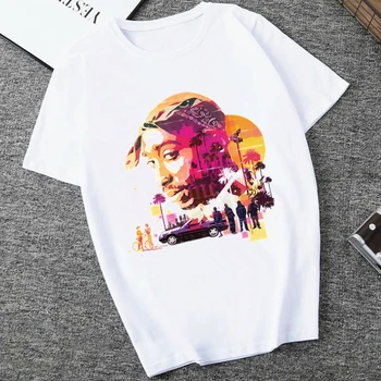 American Ripper Tupac 2pac Hip Hop Femei Tricou de Vara cu Maneci Scurte Guma de Amuzant Tricou Topuri Femei T-shirt Femei