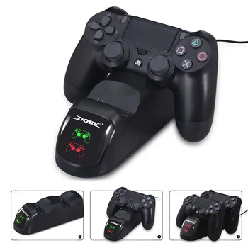 PS4 Gamepad Încărcător Joystick Ocupa Dual USB Încărcător Rapid de Încărcare Stație de Andocare pentru Playstation 4 PS4 Slim / PS4 Pro