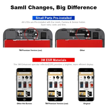 PR7 AAA++ Pentru iPhone 8 LCD Tianma&Incell&OEM de Calitate Superioară Ecran Înlocuitor Pentru iPhone 8G Digitizer Asamblare