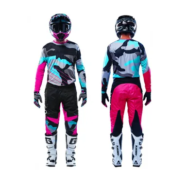 Noul Roz MX Anexa Motocross de Viteze Set Top Dirt Bike Costum ATV-UTV Curse Jersey Pant Combo